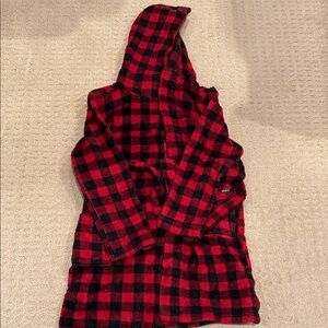 Eddie Bauer Red and Black Checkered Jacket Sz 10-12